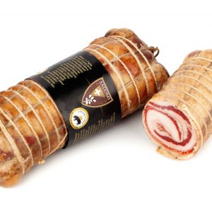 pancetta arrotolata di suino nero