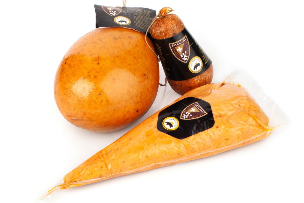 battuta di lardo di suino nero pugliese